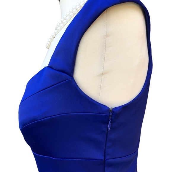 Signature by Sangria Royal Blue Midi Dress Sz. 6 - Picture 4 of 10